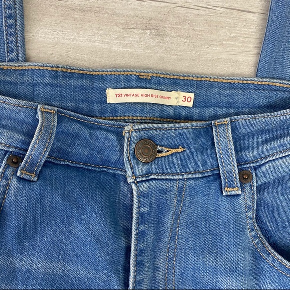 🧧SOLD🧧Levi’s 721 Vintage High Rise Orange Tan Jeans - Picture 2 of 9